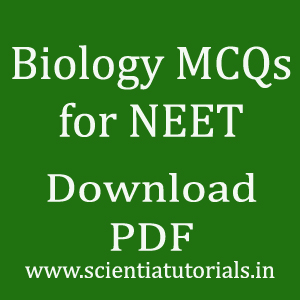 Biology Multiple Choice Questions for NEET Download PDF