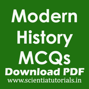 Modern History MCQs